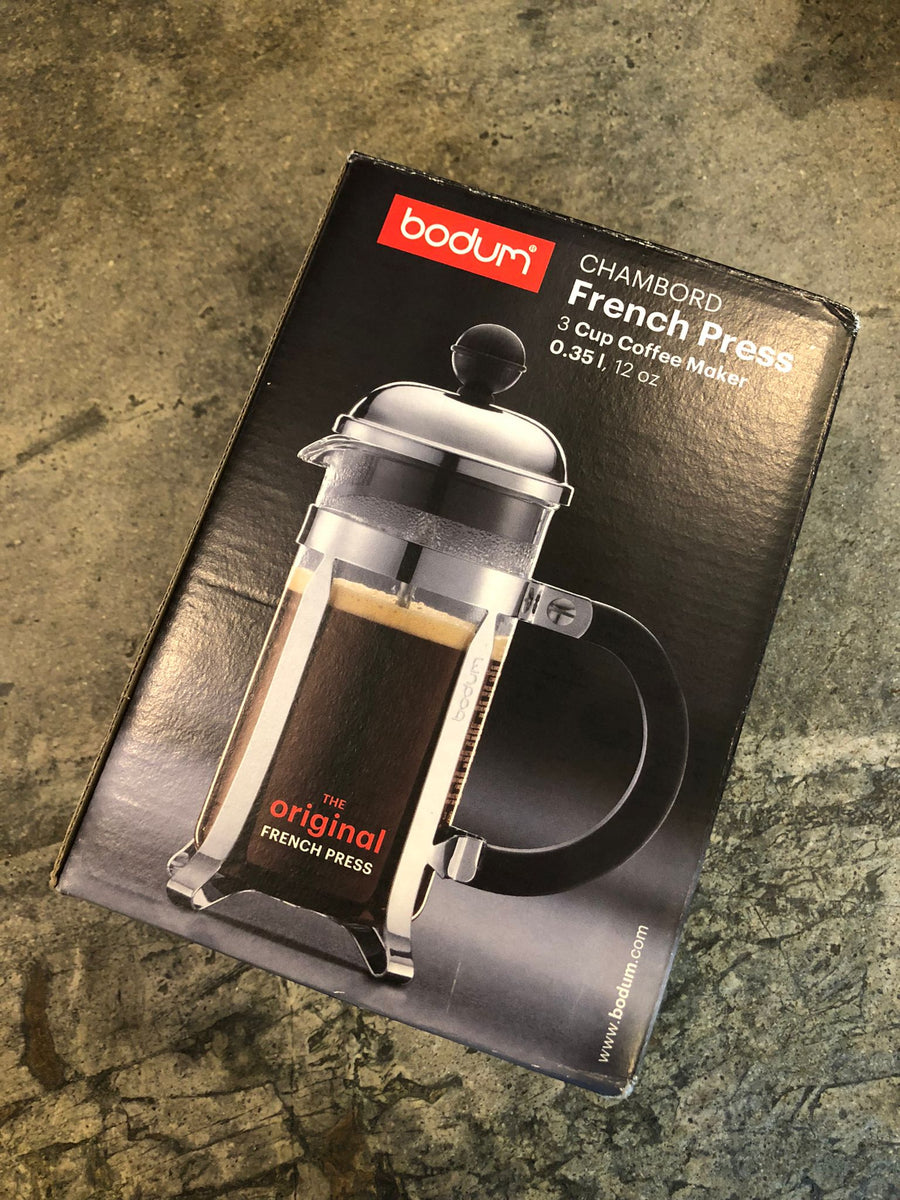 Bodum Chambord French Press 3 Cup Coffee Maker STONE COFFEE