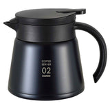 Hario V60 Heat-Keep Stainless Steel Server - Stone Coffee